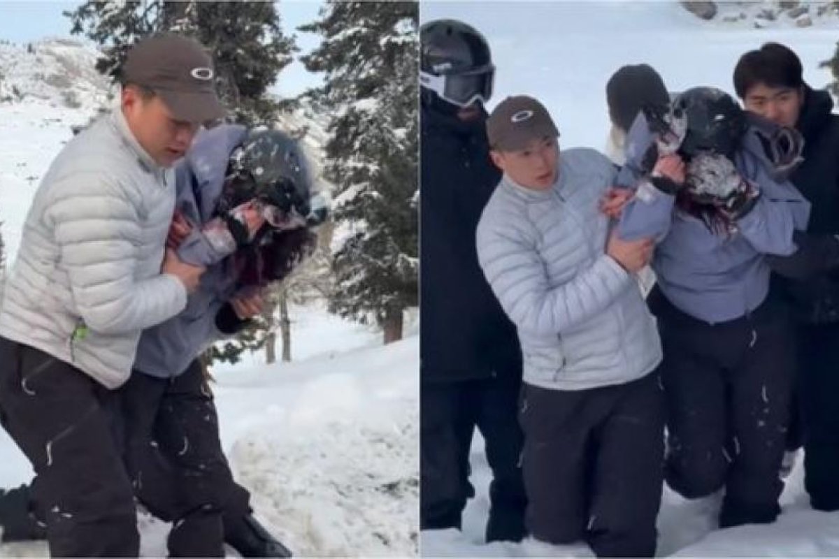 Esquiadora atacada por leopardo de las nieves en centro turístico de China