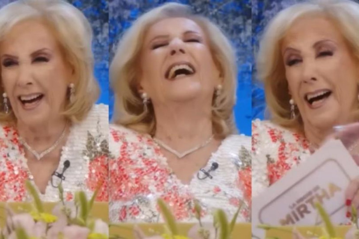 Mirtha Legrand experimenta un ataque de risa en su programa televisivo