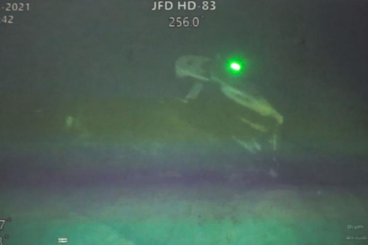 FOTOS: Muestran los restos del submarino hundido de la Armada indonesia, encontrados en el fondo del mar divididos en tres partes