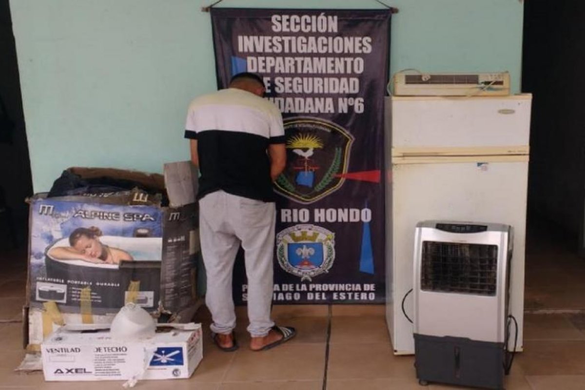 Villa Nueva: Robó varios elementos, incluyendo un jacuzzi portátil, y terminó detenido