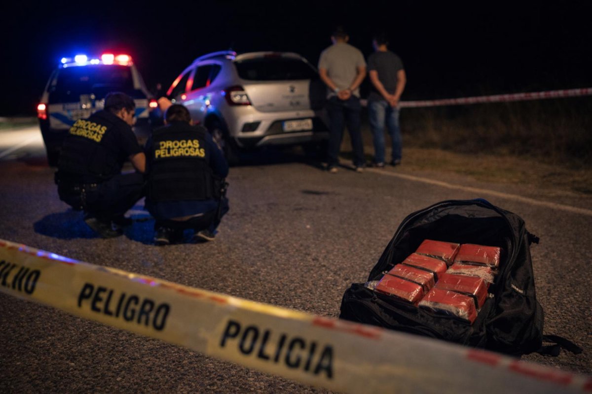 Gramilla: Operativo antidrogas secuestró cargamento de 10 kilos de cocaína en Ruta provincial N°8