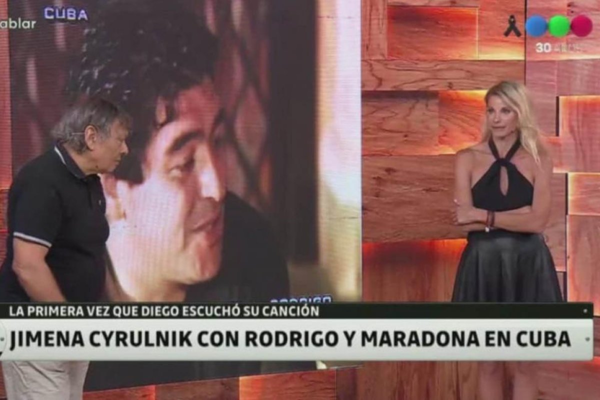 La anécdota menos pensada de Jimena Cyrulnik con Rodrigo y Diego Maradona en Cuba
