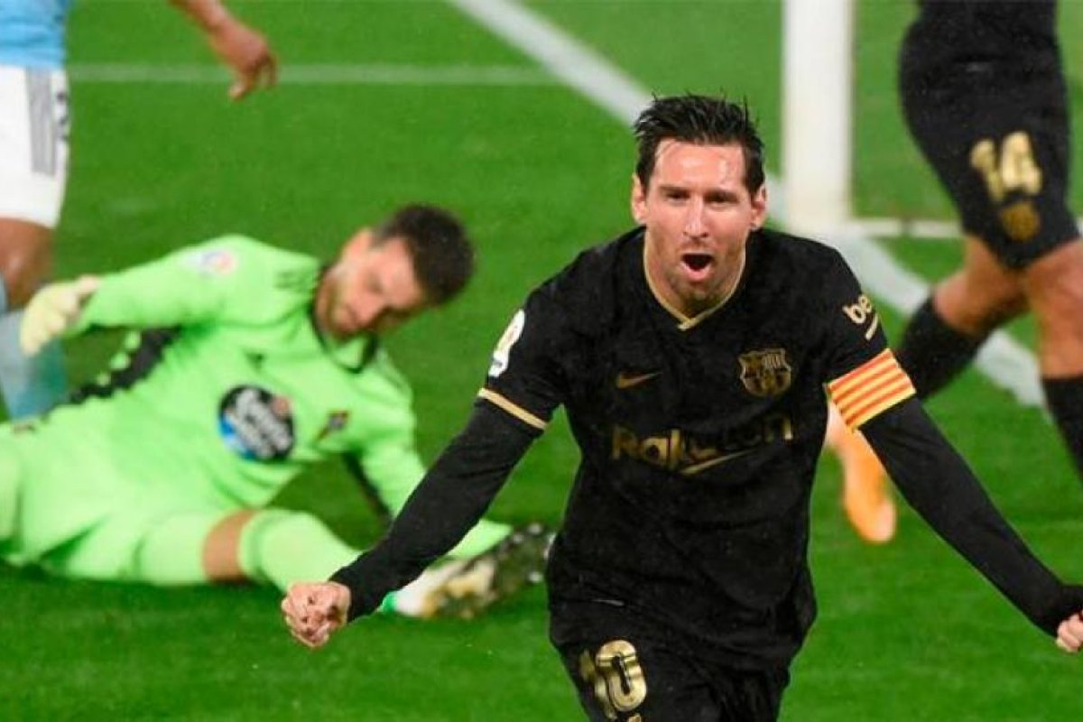 Barcelona goleó al Celta de Vigo con un Messi brillante