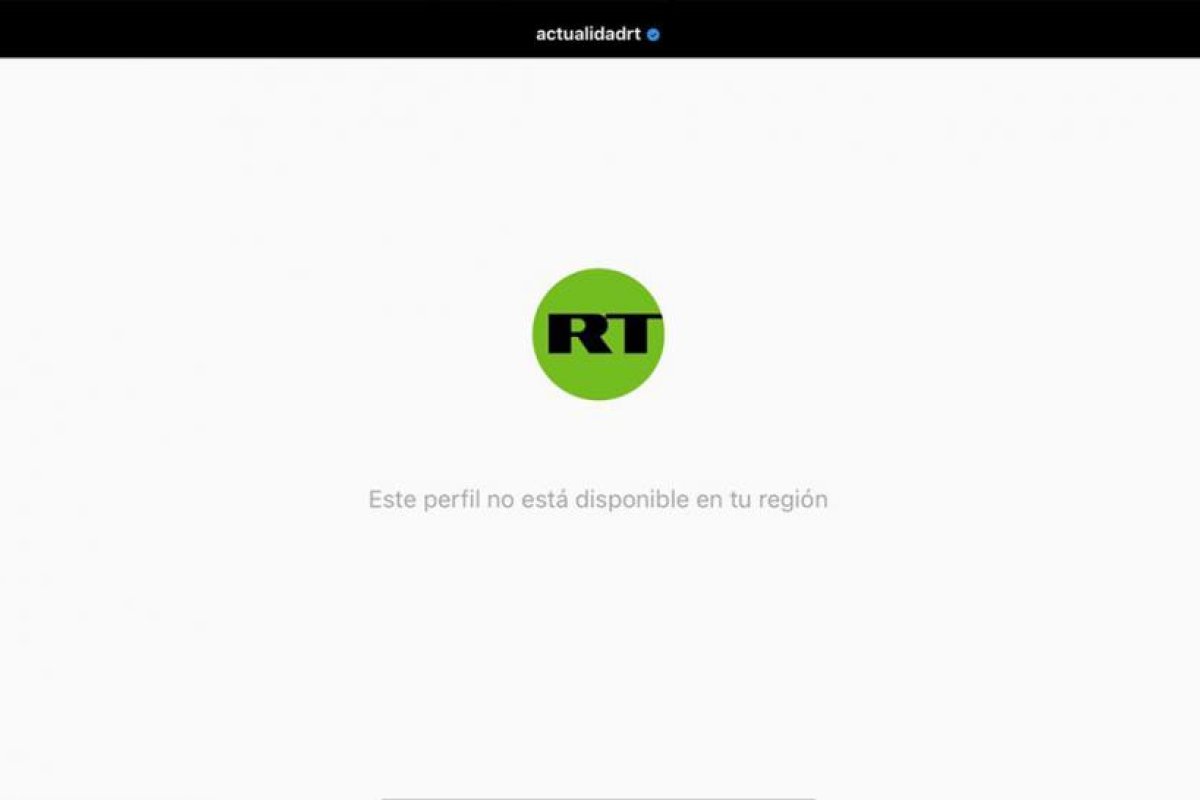 Instagram bloquea todas las cuentas de RT en 27 países europeos