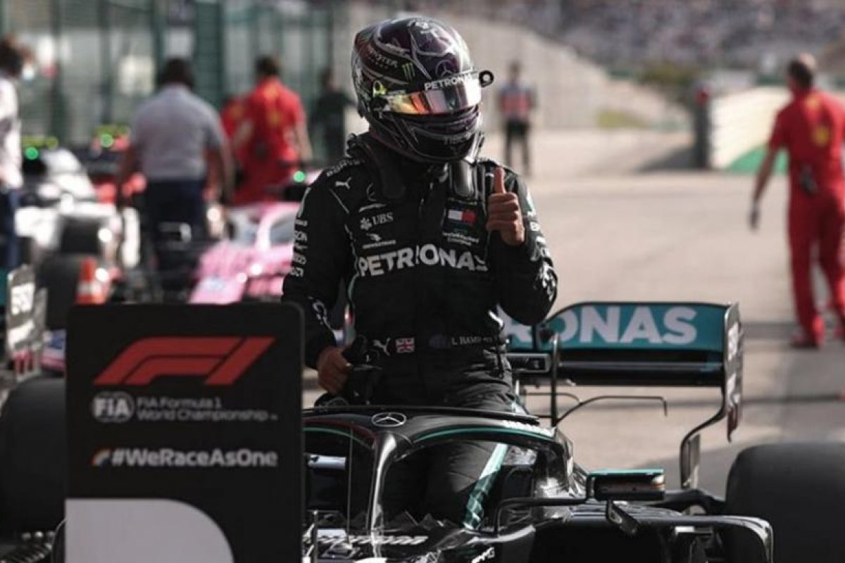 Hamilton ganó en Portugal y estableció un nuevo récord de victorias