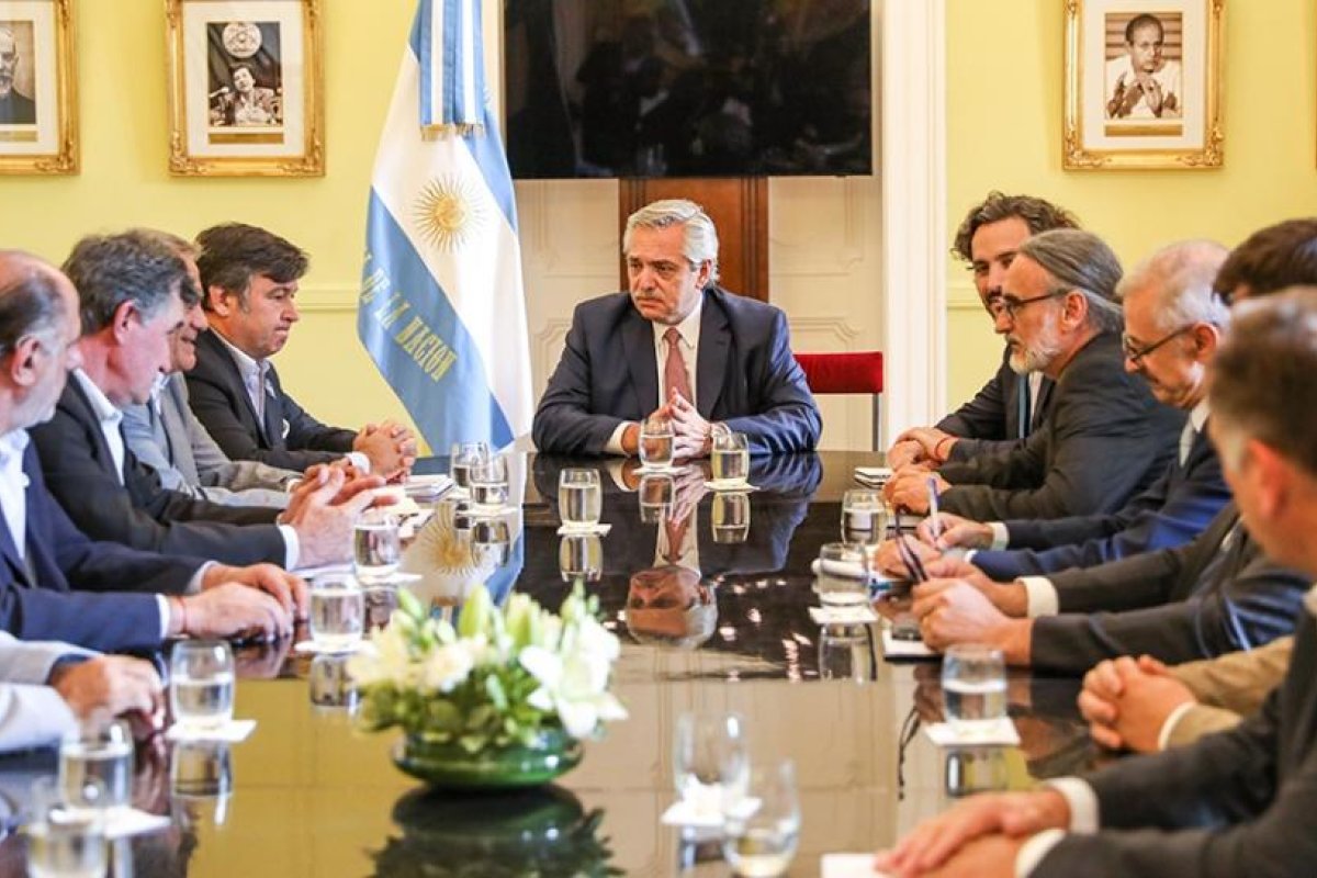 El Presidente recibe a la Mesa de Enlace