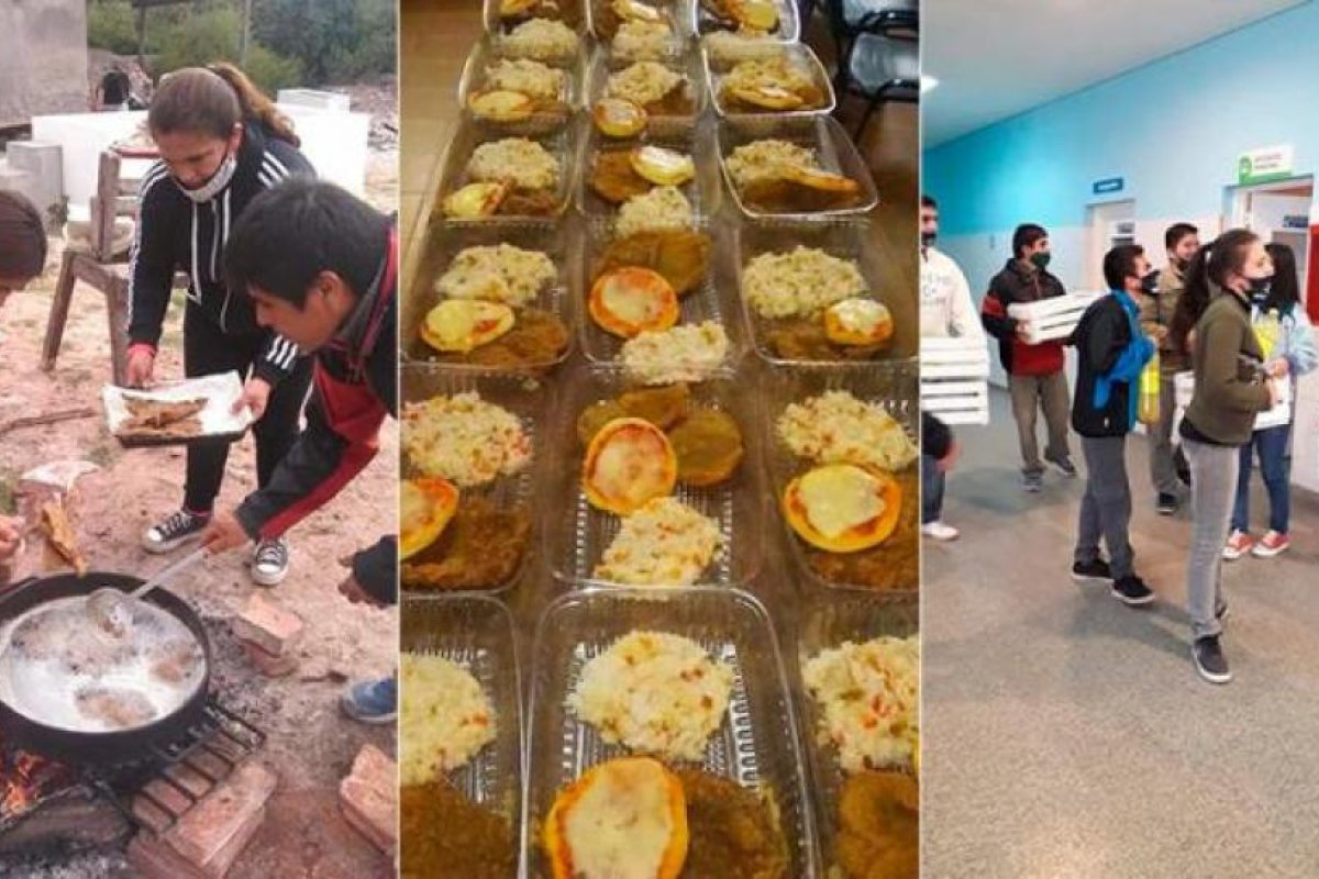 Iglesia evangélica ofreció el almuerzo para personas aisladas