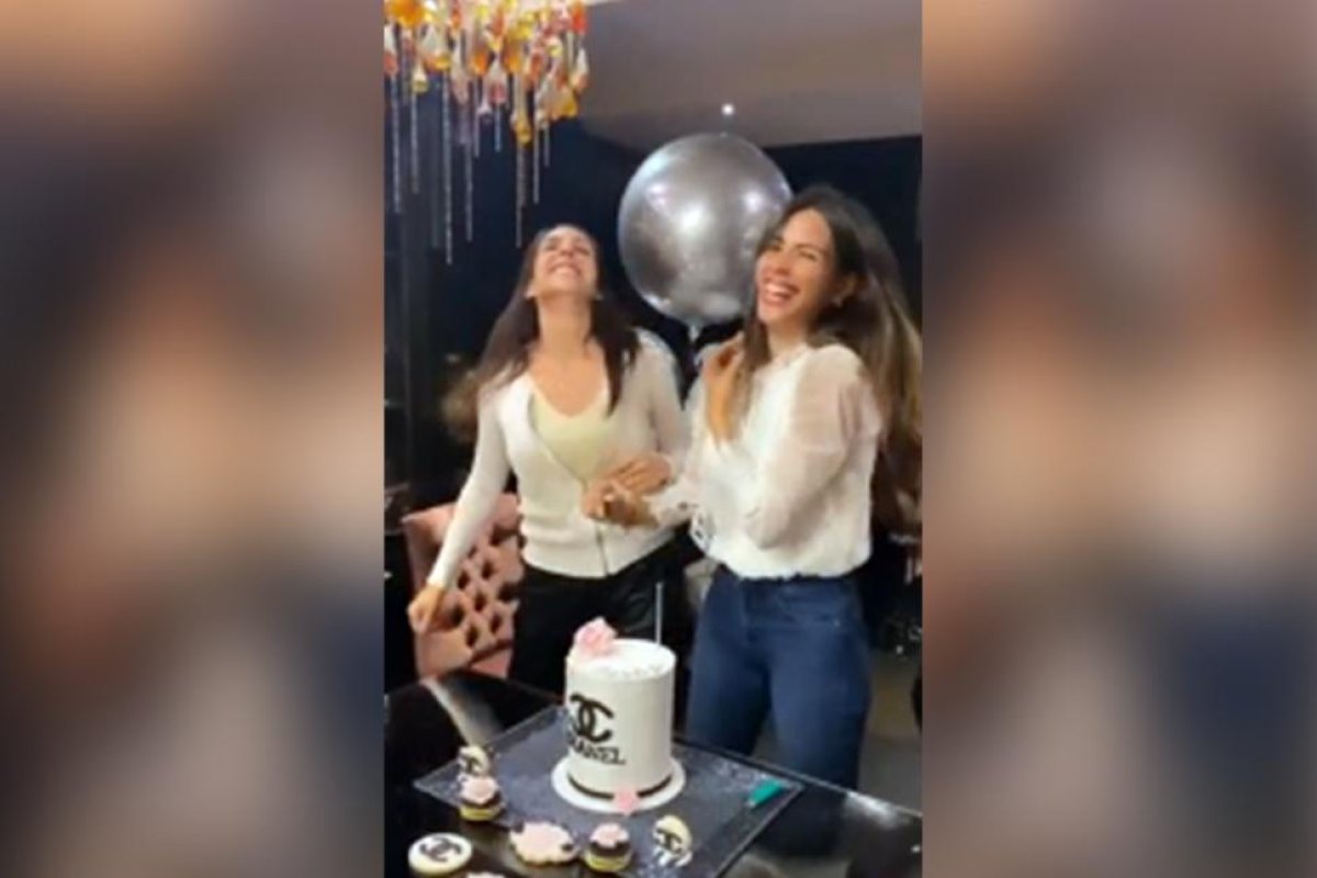 Barby Franco imitó el video viral de las dos hermanas que pelean en un cumpleaños