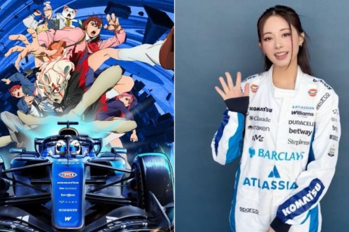 Colaboración del Atlassian Williams F1 Team con TZUYU y DAN DA DAN