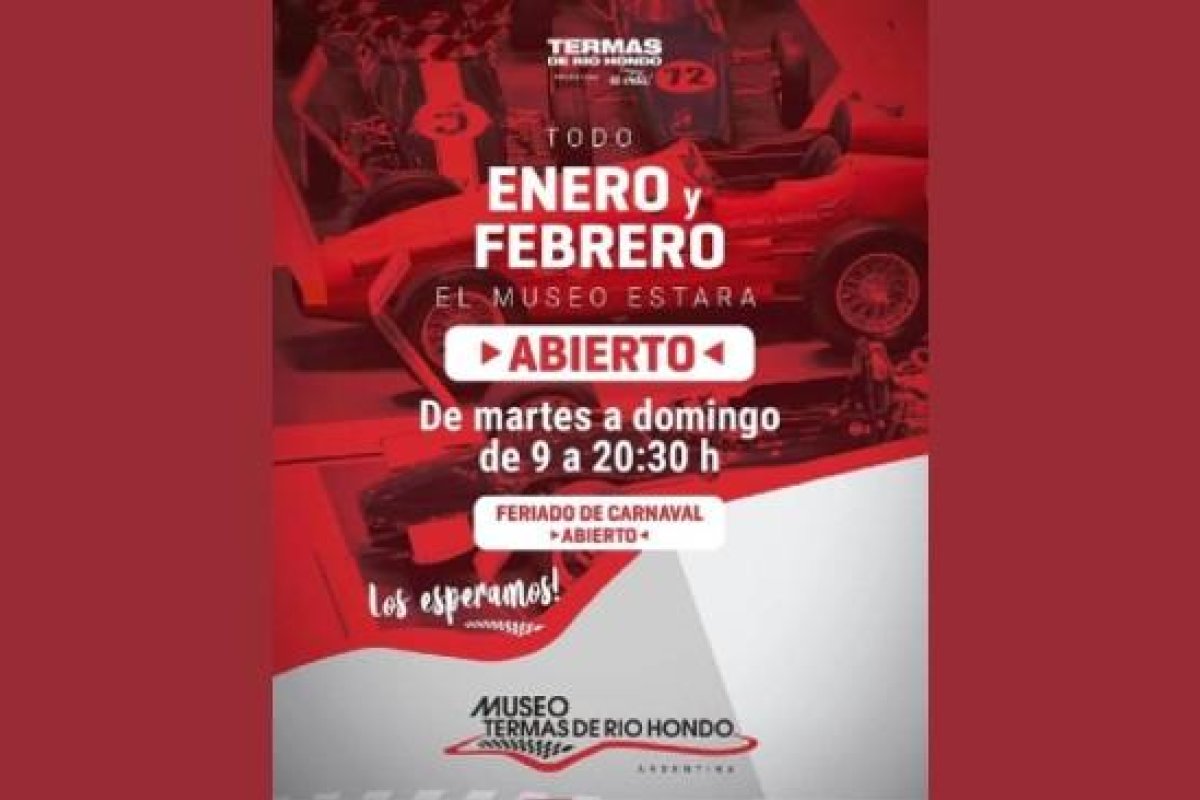 Museo del Automóvil Termas de Río Hondo abierto todo enero y febrero