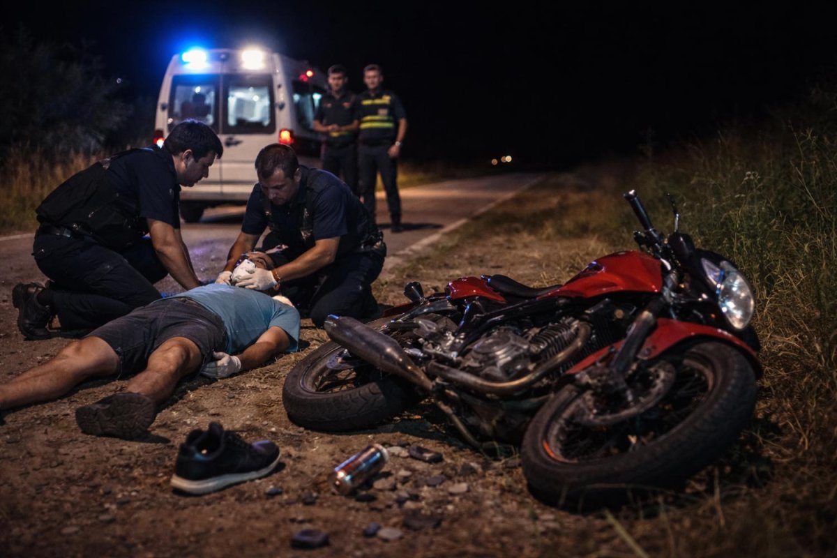 Vinará: Accidente de motocicleta en la ruta provincial N°93 deja a un hombre herido