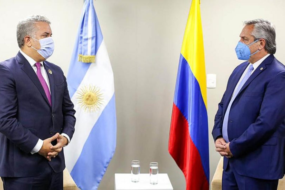 Alberto Fernández se reunió con su par de Colombia, Iván Duque