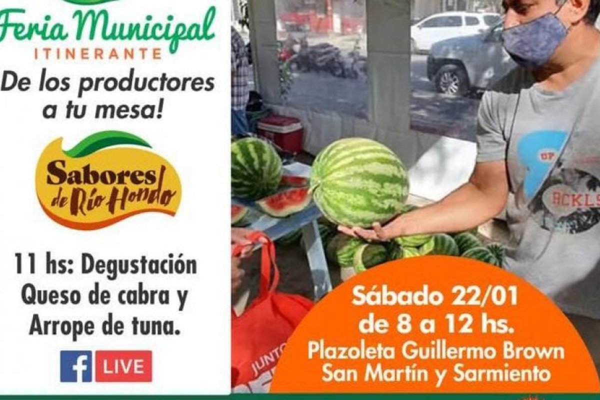 SE REALIZARÁ LA PRIMERA FERIA ITINERANTE MUNICIPAL DEL AÑO EN LA PLAZA ALMIRANTE BROWN