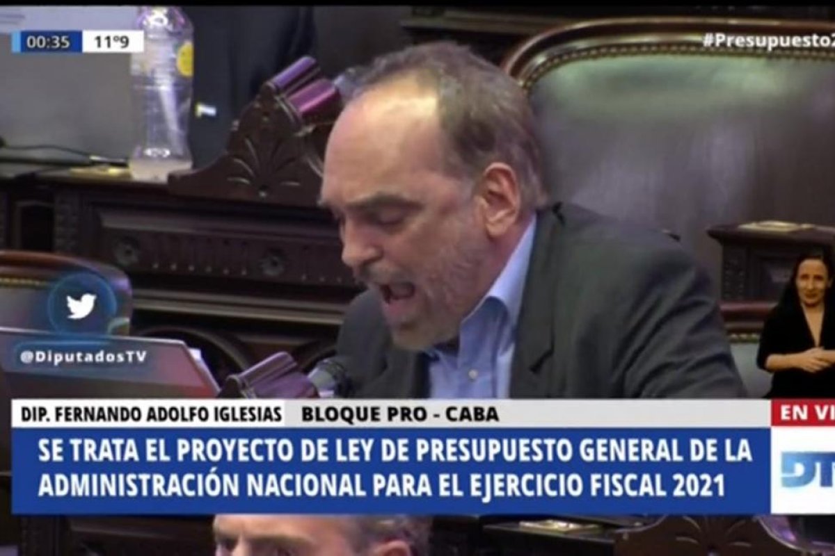 La chicana de Fernando Iglesias en el debate por el Presupuesto: "Hasta al Papa manejan"