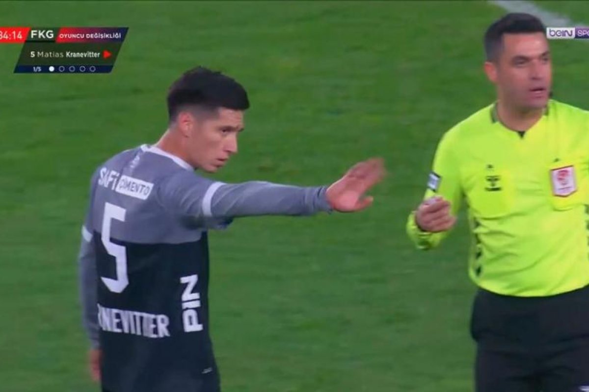 Matías Kranevitter rechaza sustitución en partido de Fatih Karagümrük