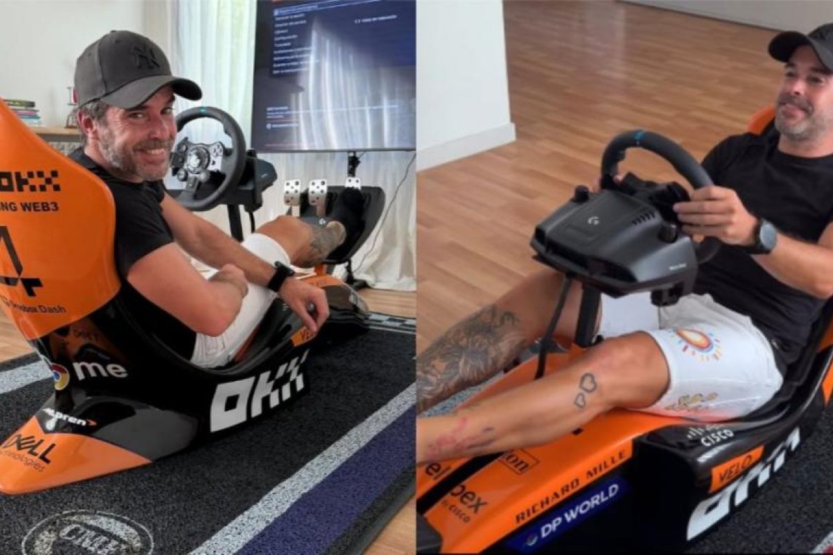Nicolás Cabré revela su impresionante espacio gamer con simulador de carreras