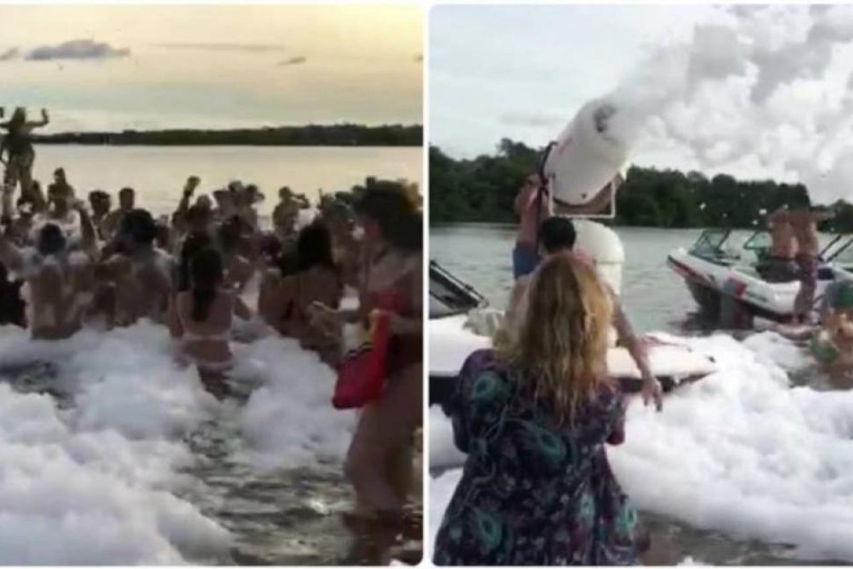 Paraná: escándalo por una "fiesta de la espuma" sin barbijos ni protocolos
