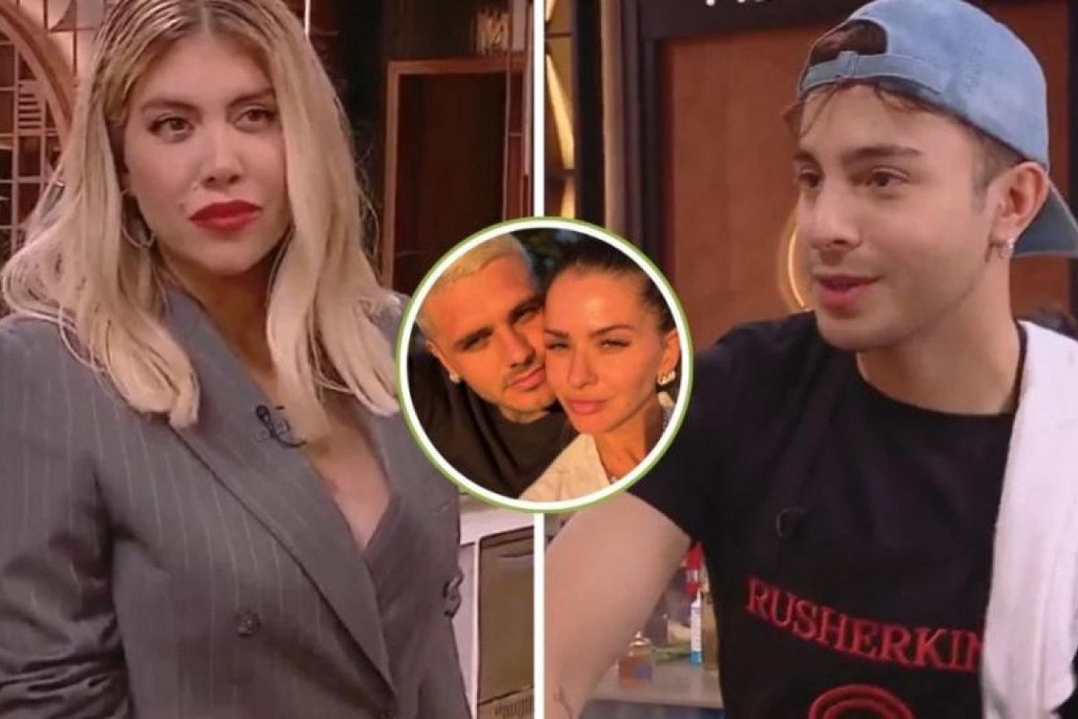 Wanda Nara interroga a Rusherking sobre Icardi y la China Suárez en MasterChef