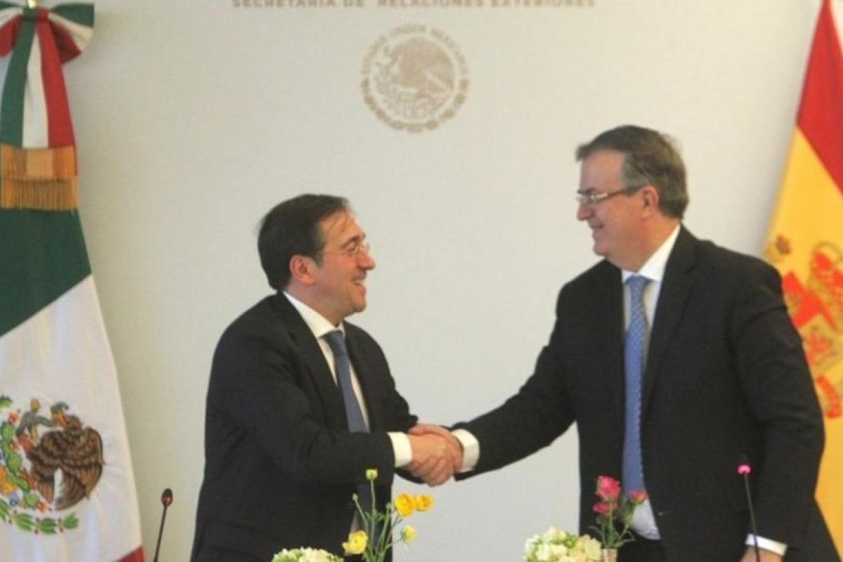 El canciller de México augura un "futuro promisorio" en las relaciones con España tras la "pausa" de López Obrador