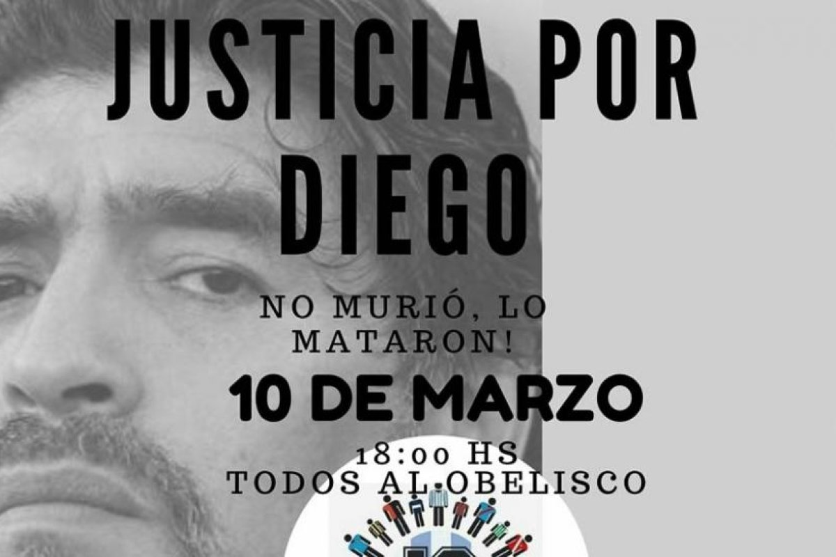 10-M: el pueblo maradoniano sale a la calle a pedir justicia por Diego