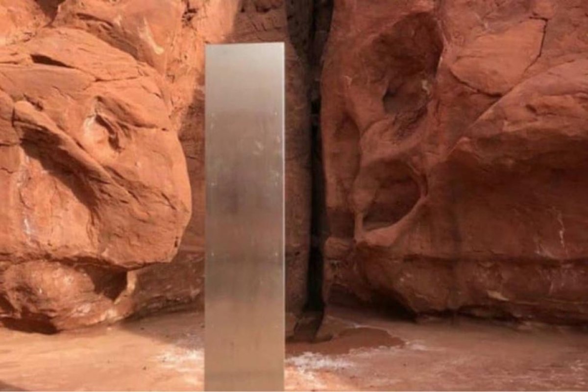 Desaparece el misterioso monolito metálico hallado en el desierto de Utah