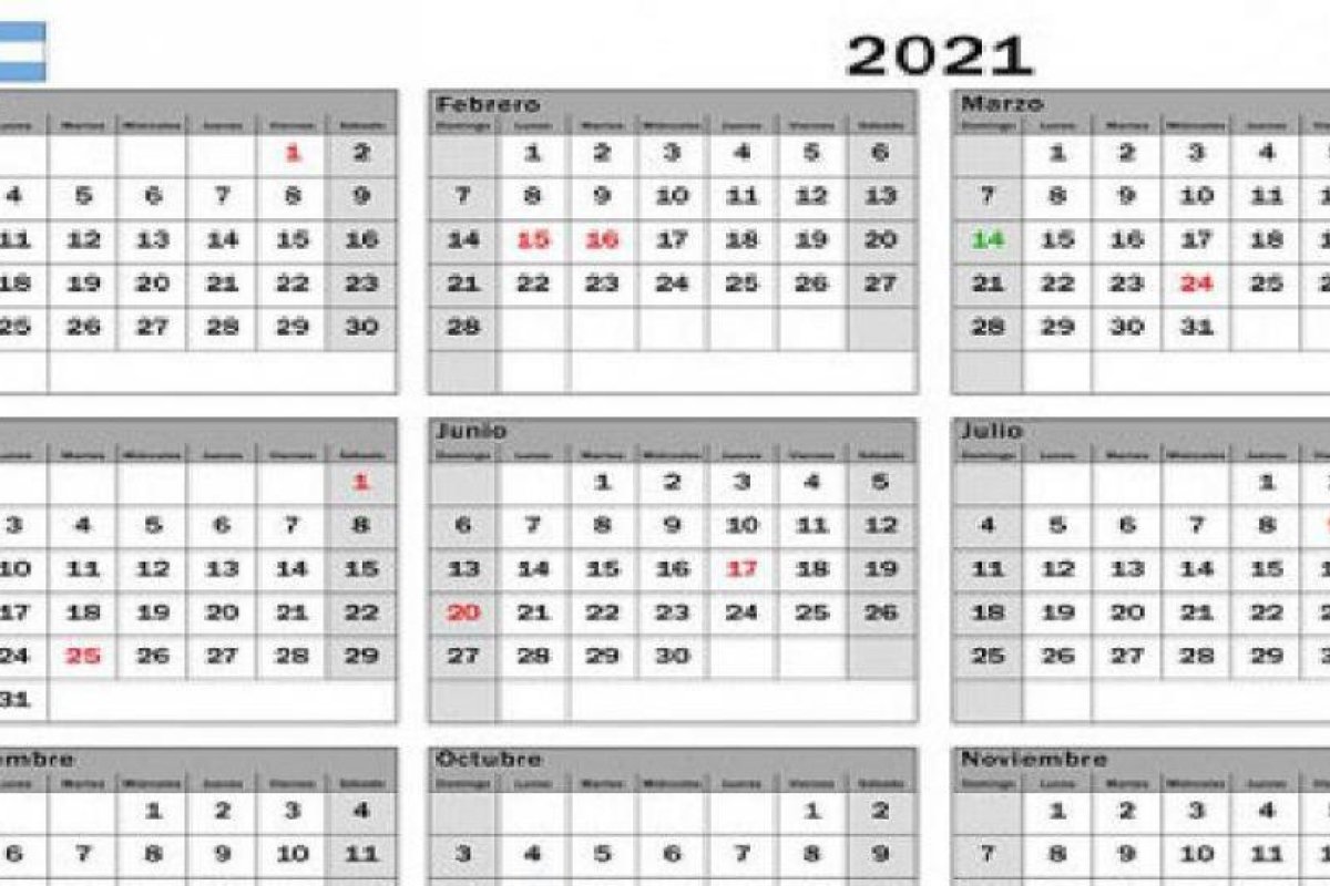 Calendario de feriados: cuántos le quedan al 2020 y cuáles son los primeros del 2021