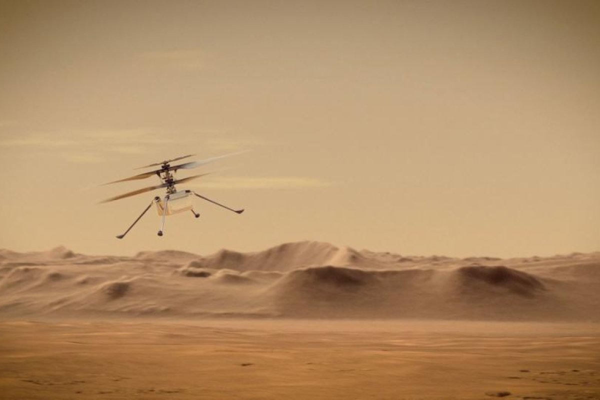 "Listo para hacer historia": El helicóptero Ingenuity de la NASA se prepara para sobrevolar este lunes la superficie de Marte