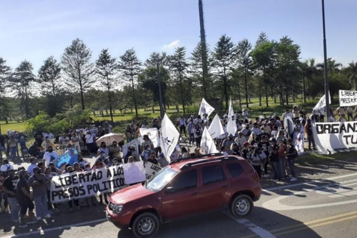 Marcha en Jujuy por la libertad de Milagro Sala