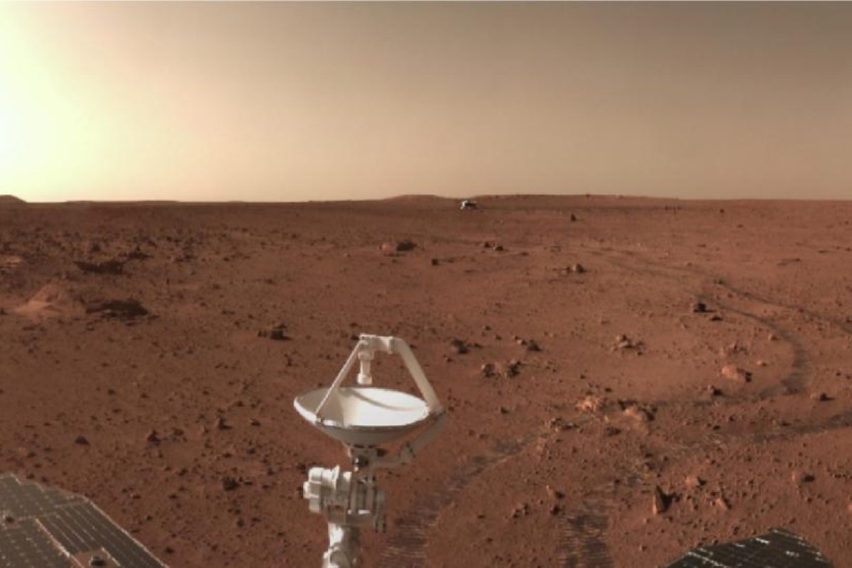 China publica nuevas imágenes a color del aterrizaje y exploración en Marte de su misión Tianwen-1