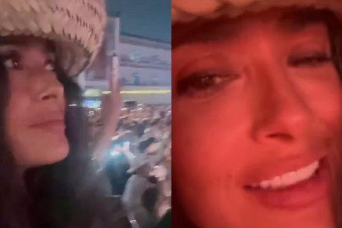 Salma Hayek deslumbra en el recital de Bad Bunny en Ciudad de México