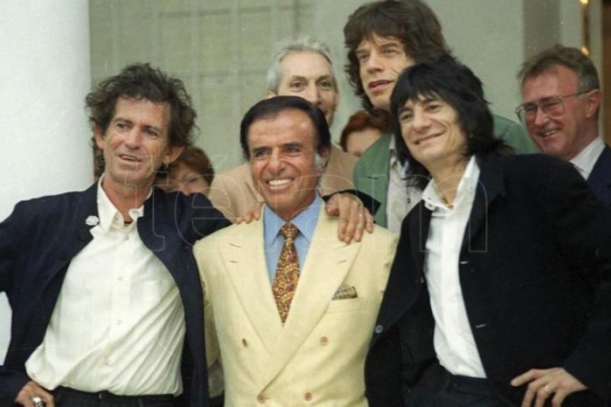 Carlos Saúl Menem, un admirador de la farándula