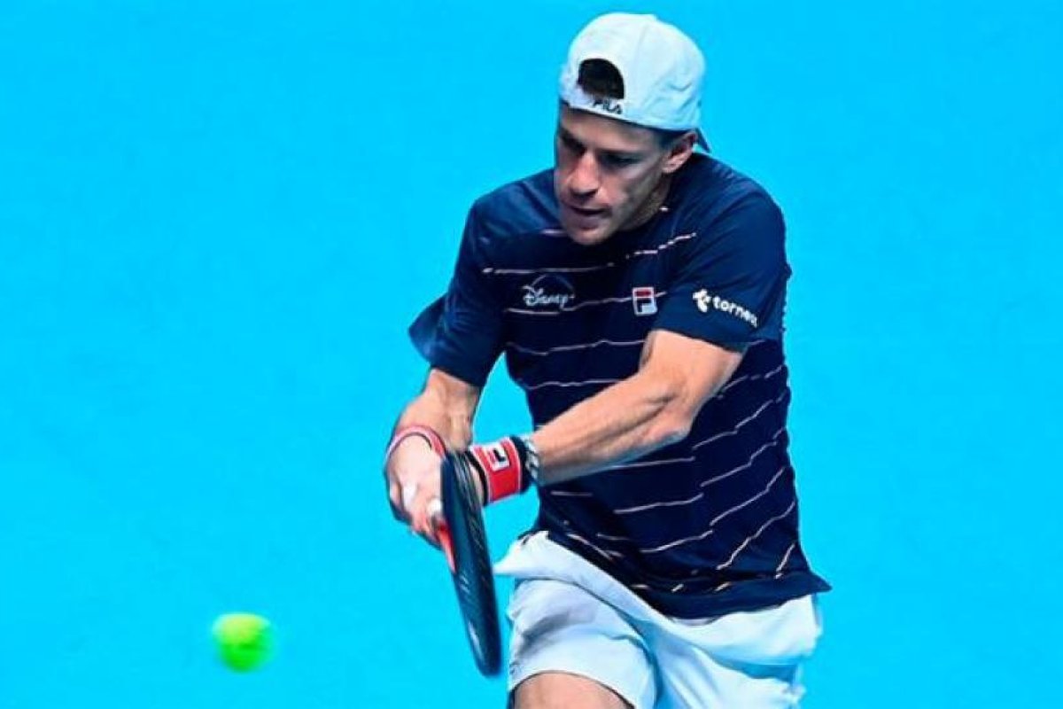 Diego Schwartzman cayó ante Novak Djokovic en su debut en el Masters de Londres