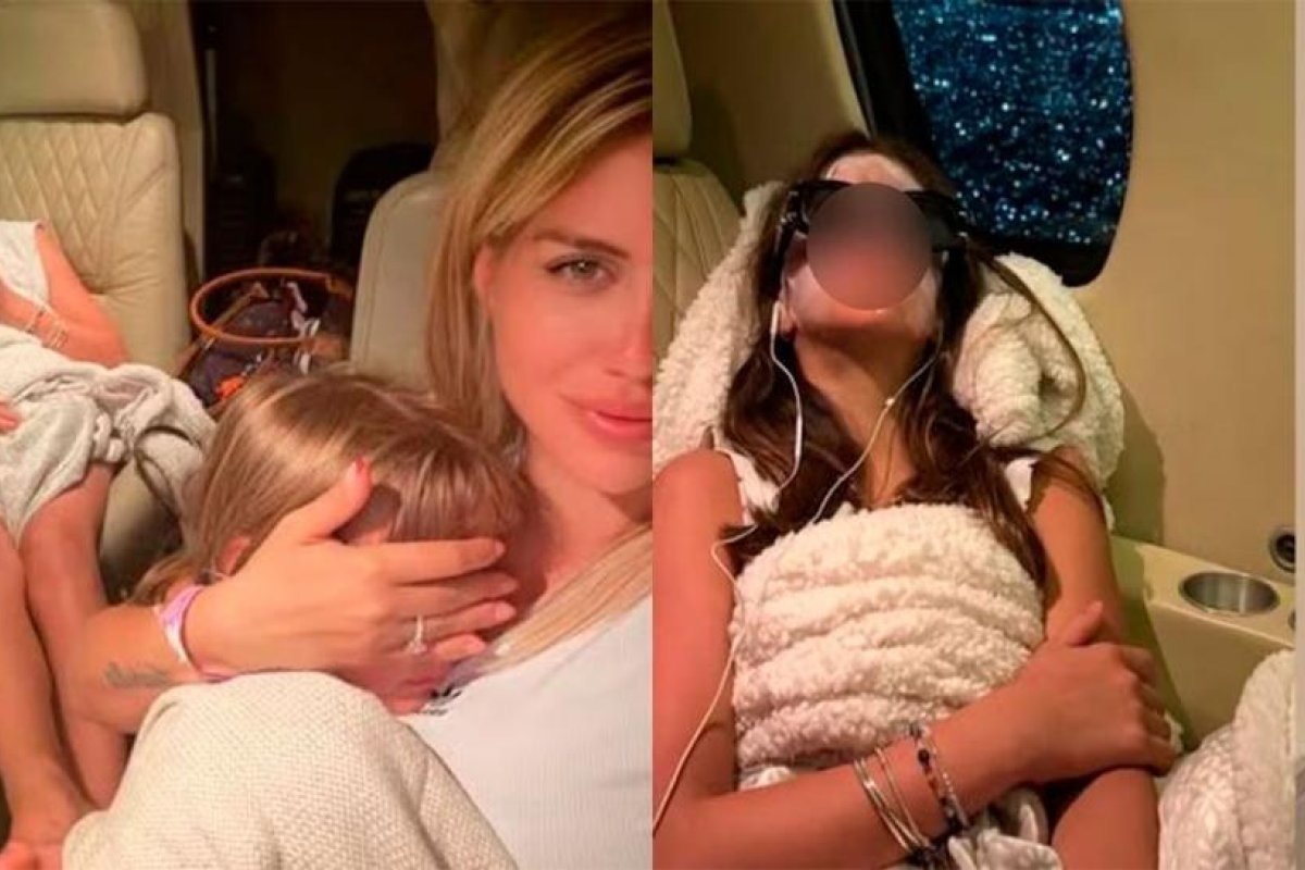 Controversia en redes tras publicaciones de Wanda Nara en avión privado