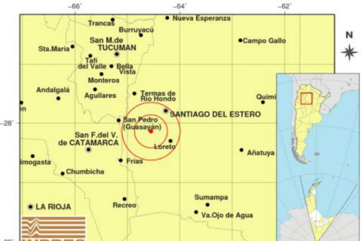Un leve temblor se registró en Las Termas de Río Hondo
