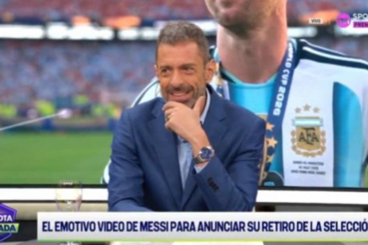 Reacción de Pablo Giralt ante el retiro de Lionel Messi conmueve al público