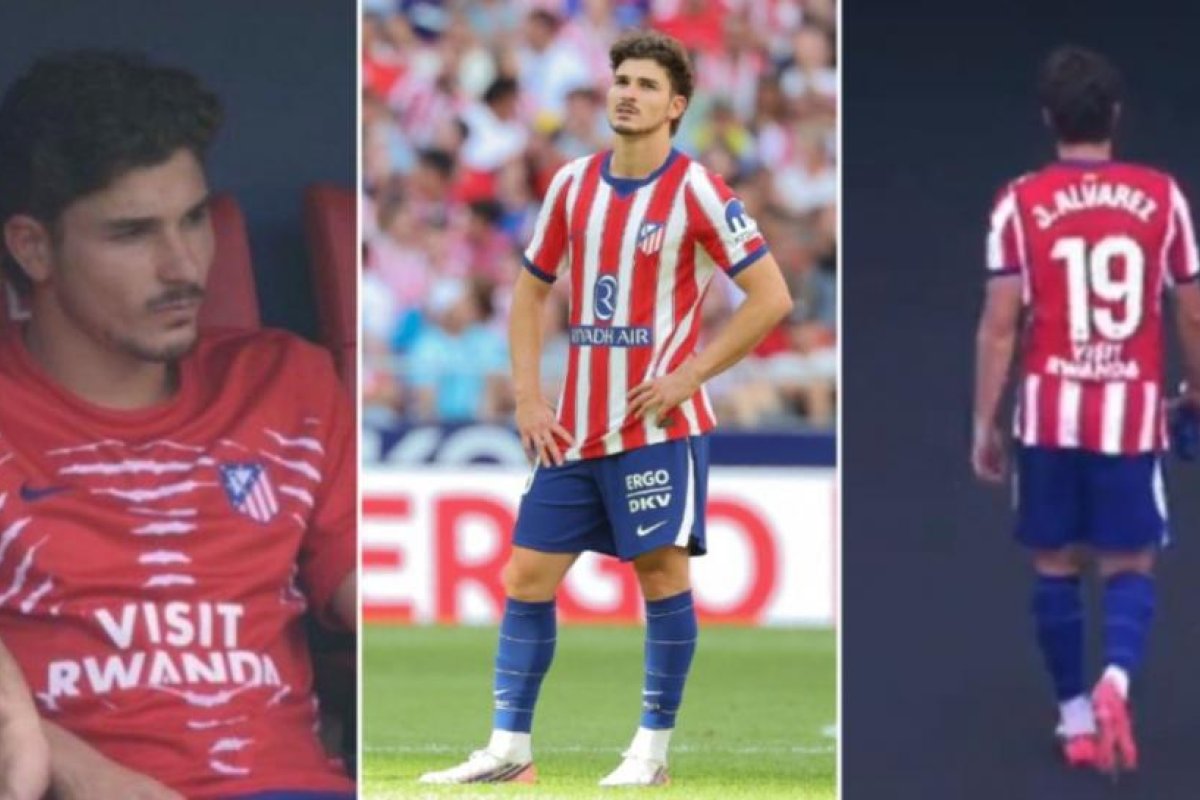 Abucheos a Julián Álvarez en el Atlético de Madrid durante el partido contra Villarreal