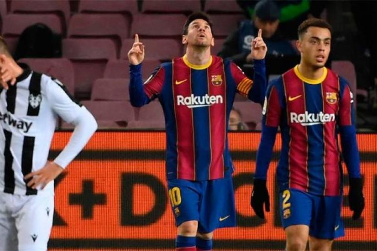 Messi le dio el triunfo al Barcelona y alcanzó una nueva marca