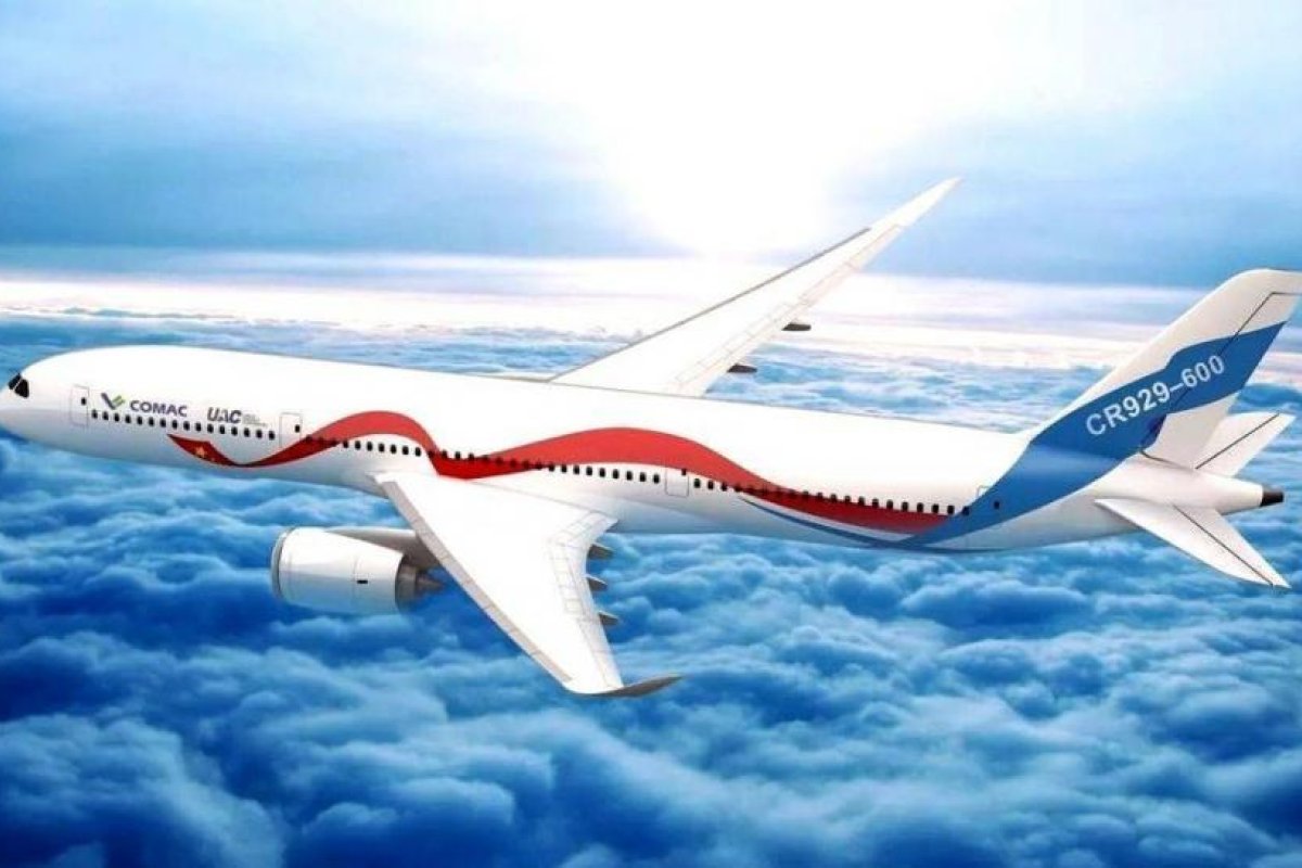Ponen a prueba la maqueta aerodinámica del rival ruso-chino de Boeing y Airbus (FOTOS)