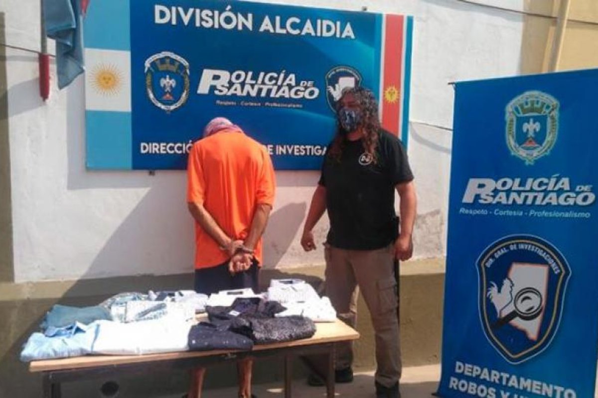 Robó 25 mil pesos en ropa y fue detenido gracias a las cámaras de seguridad