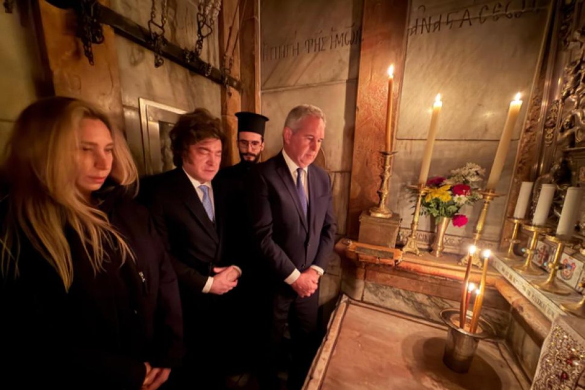 Javier Milei rinde homenaje al papa Francisco en Jerusalén un año después