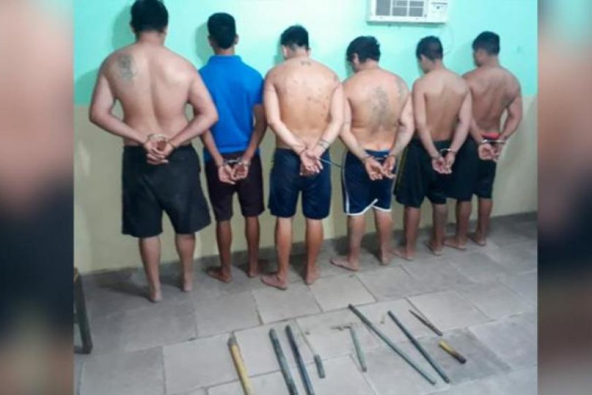 Detienen a 6 personas por el delito de abuso de armas y daños