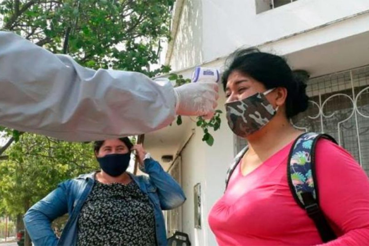 Operativo en Fernández para prevenir el coronavirus
