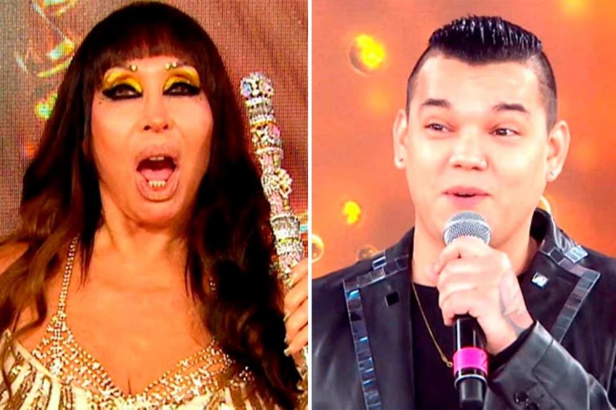 Cantando 2020: Brian Lanzelotta le puso la "piel de faisán" a Moria Casán