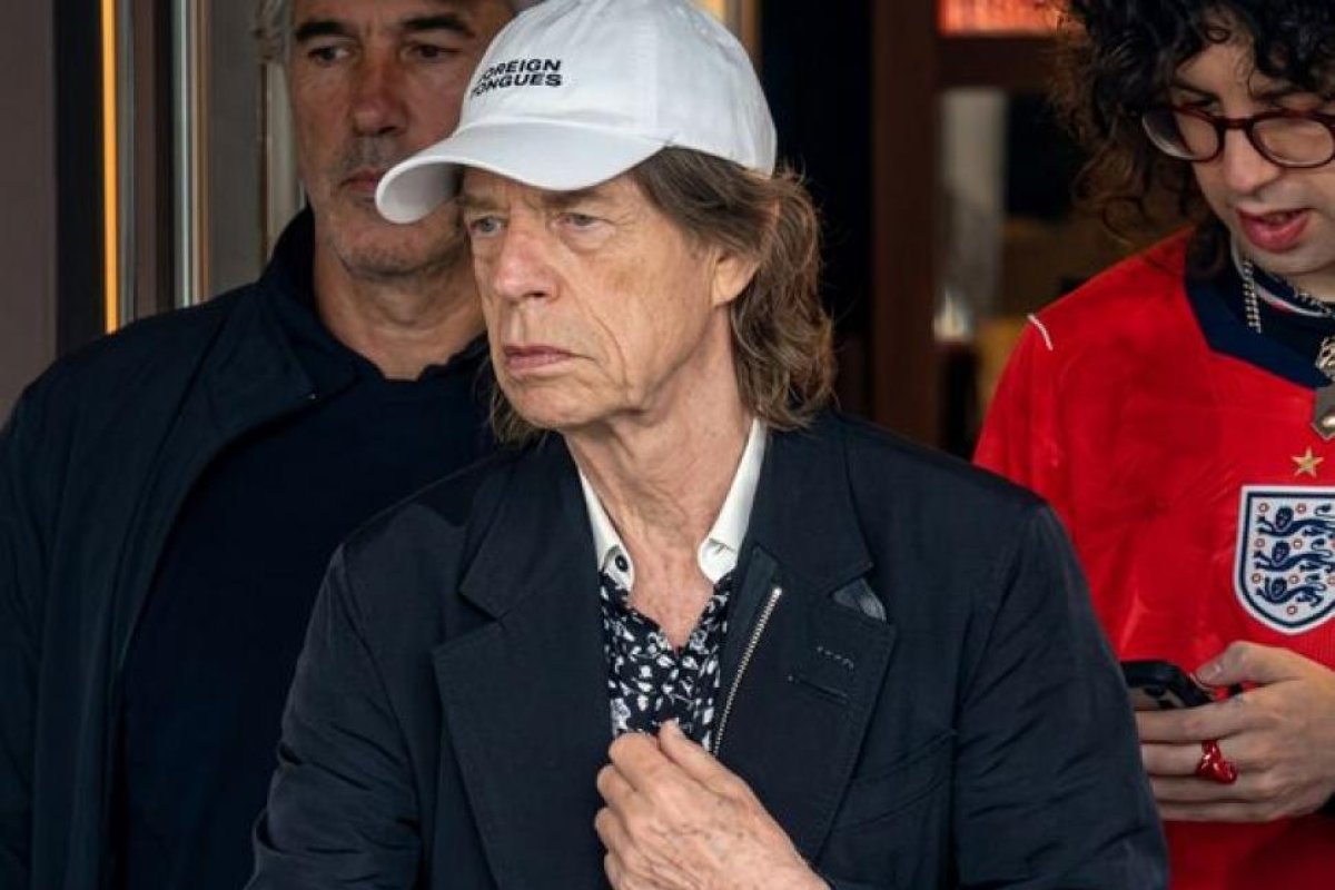 Mick Jagger y su desilusión en el partido entre Argentina e Inglaterra