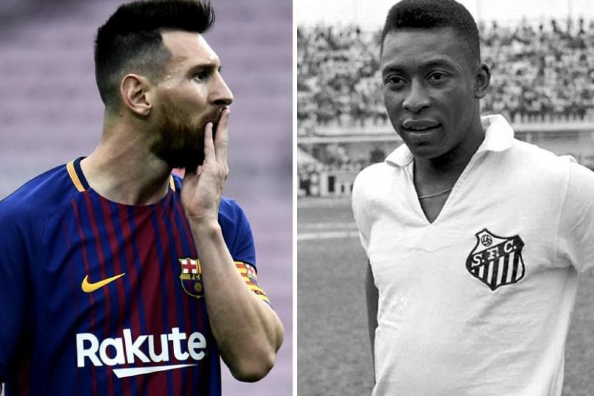 Messi le agradeció el mensaje a Pelé tras igualar su récord