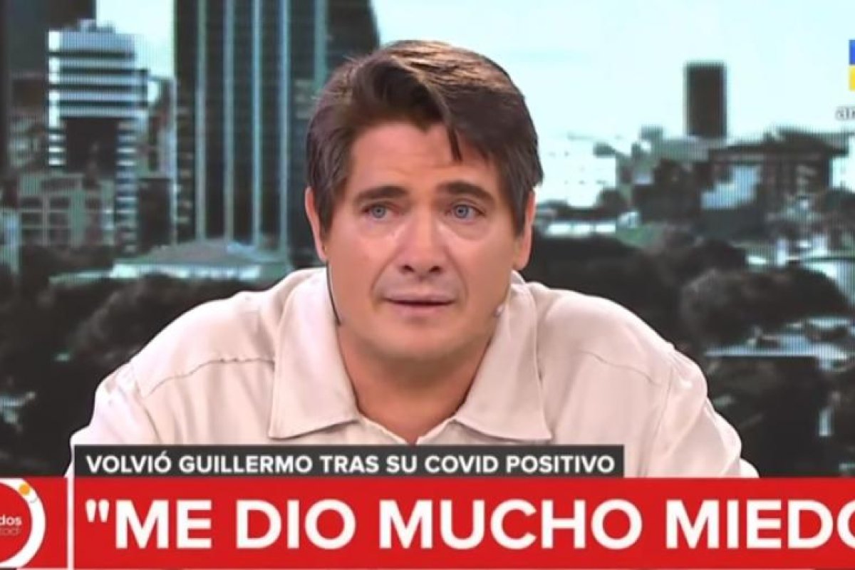 Guillermo Andino rompió en llanto tras recuperarse de coronavirus: “El miedo es no poder contarla”