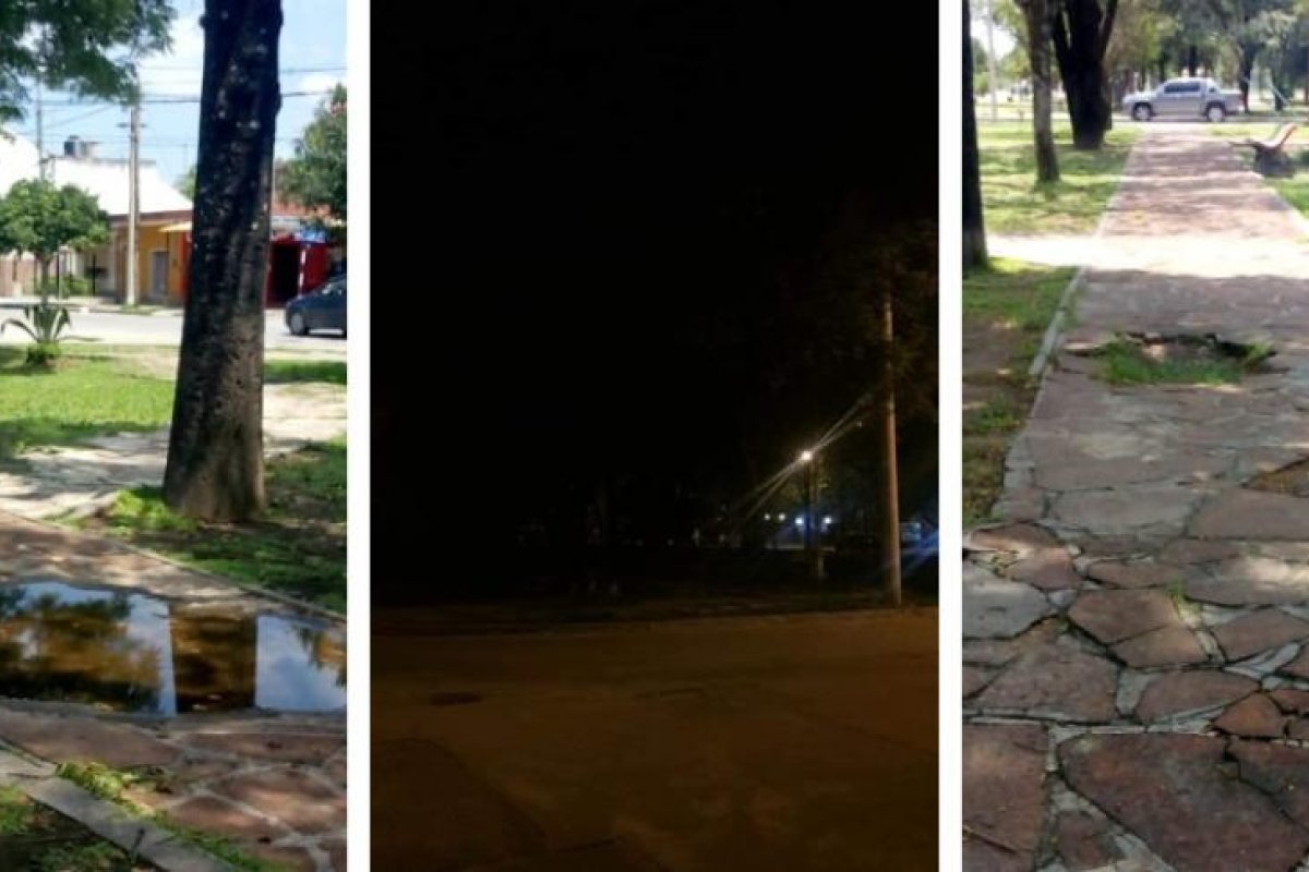 Vecinos de Sector El Alto piden que iluminen y mejoren la plaza Manuel Belgrano