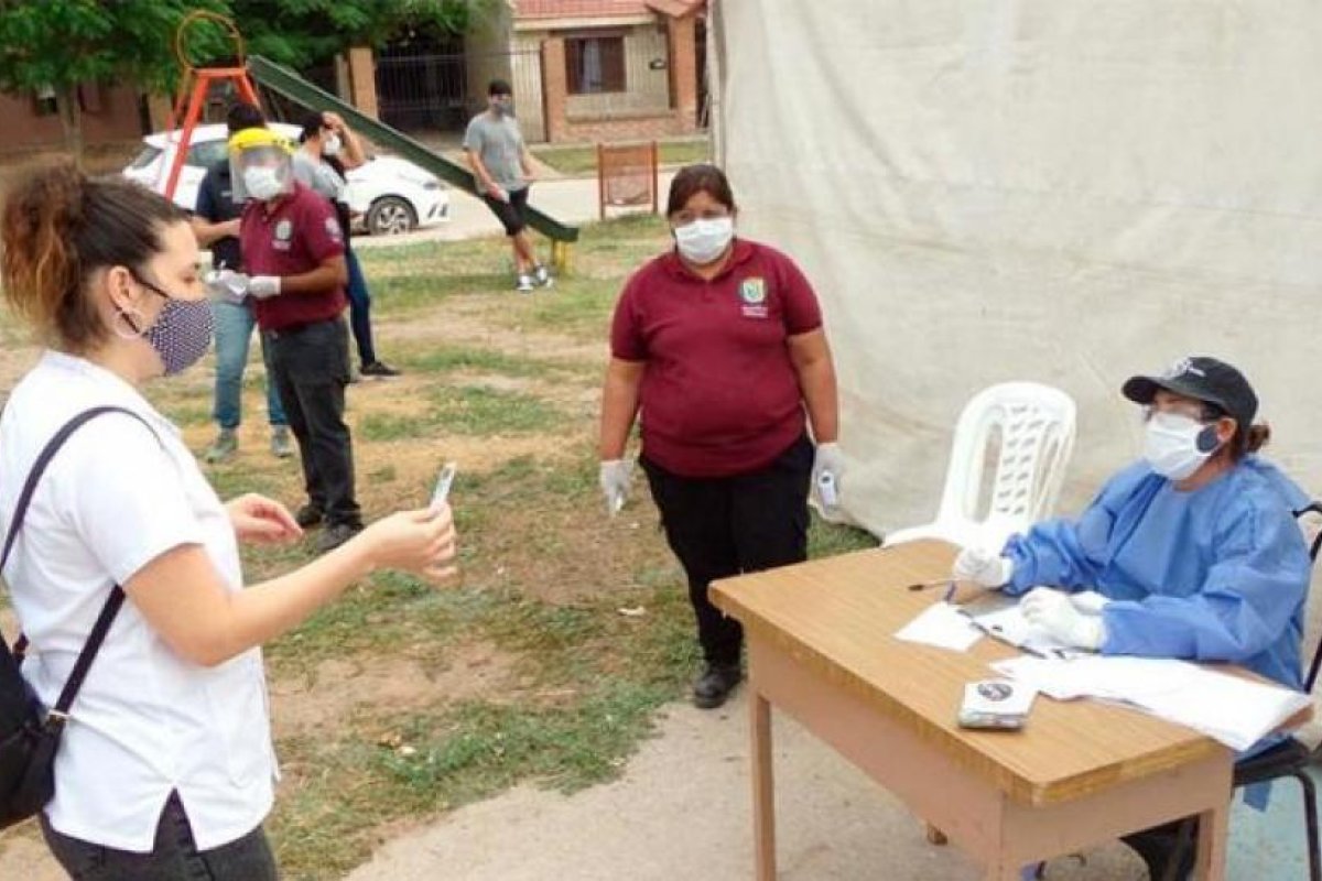 Se realizó un nuevo operativo de búsqueda de posibles infectados de Covid-19 en el Centro bandeño