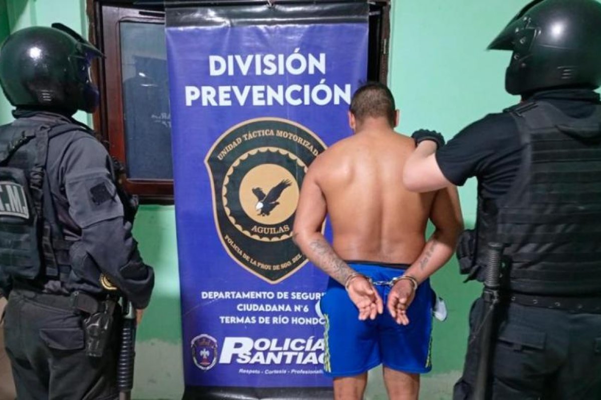 Aprehensión de "Sapo Negro", tras un robo