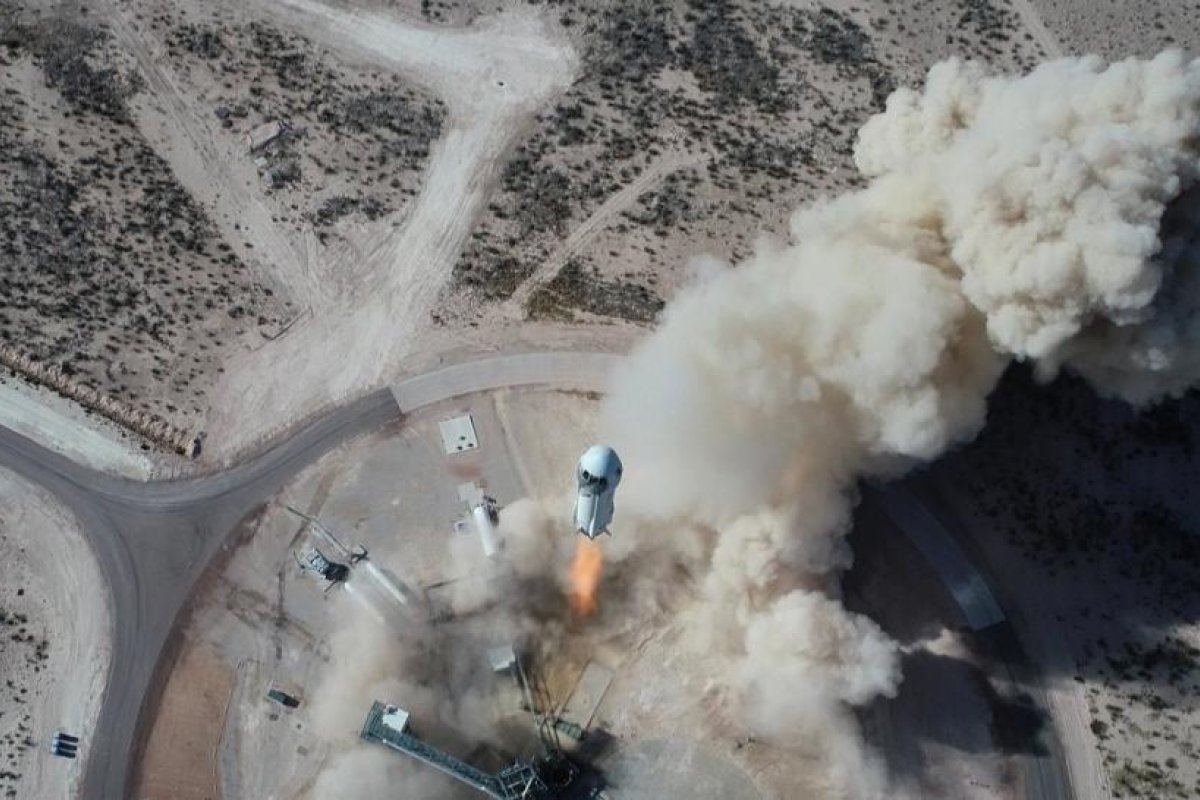 Blue Origin de Bezos y la NASA planean crear una gravedad similar a la de la Luna en el cohete New Shepard